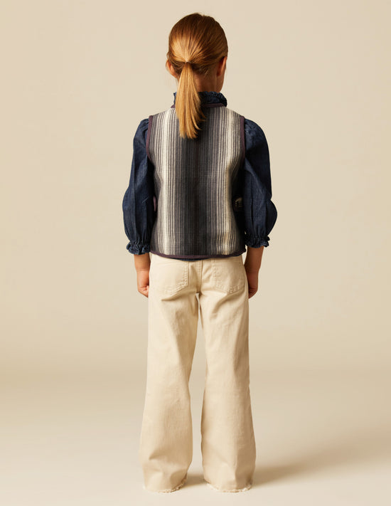 CONTRAST STRIPED VEST