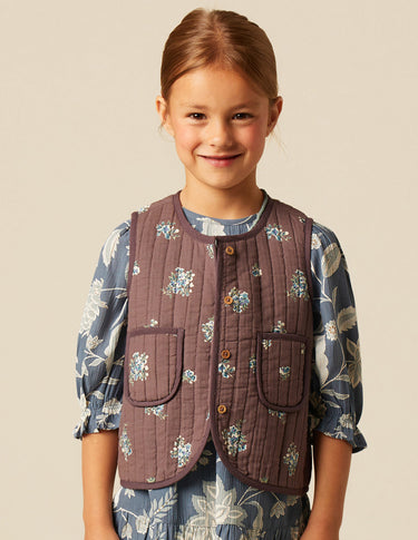 MOLE PRINT QUILTED VEST