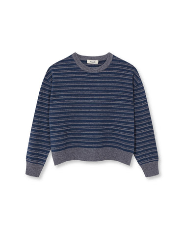 BLUE GREY STRIPED JUMPER