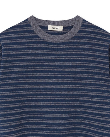 BLUE GREY STRIPED JUMPER