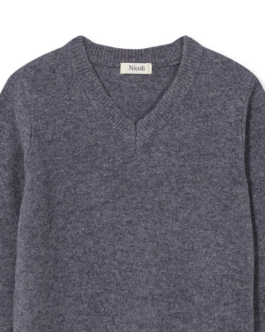 JERSEY CUELLO PICO GRIS MEDIO