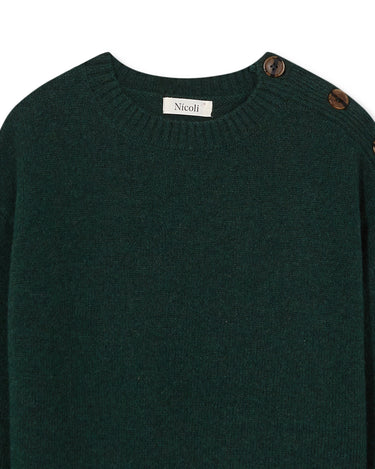 JERSEY BOTONES VERDE OSCURO