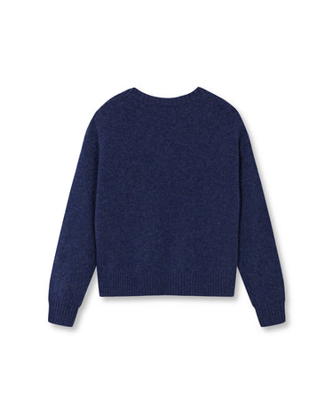 BLUE SPECKLED BUTTON-UP JERSEY