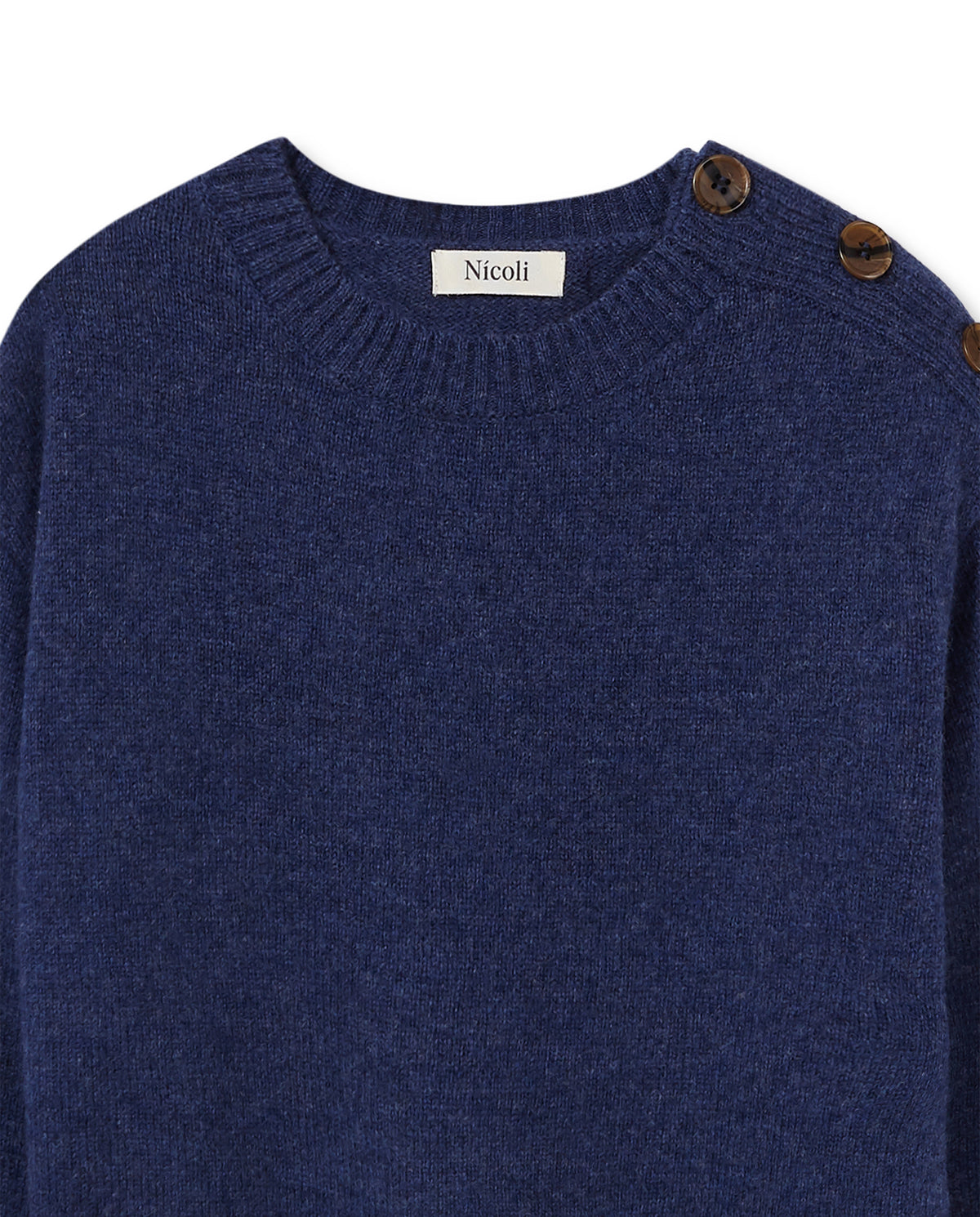 JERSEY BOTONES AZUL JASPEADO