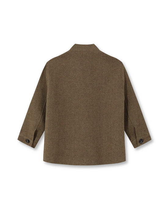 HERRINGBONE MAO JACKET