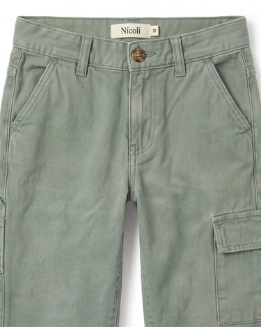 GREEN HUNTING CARGO PANTS