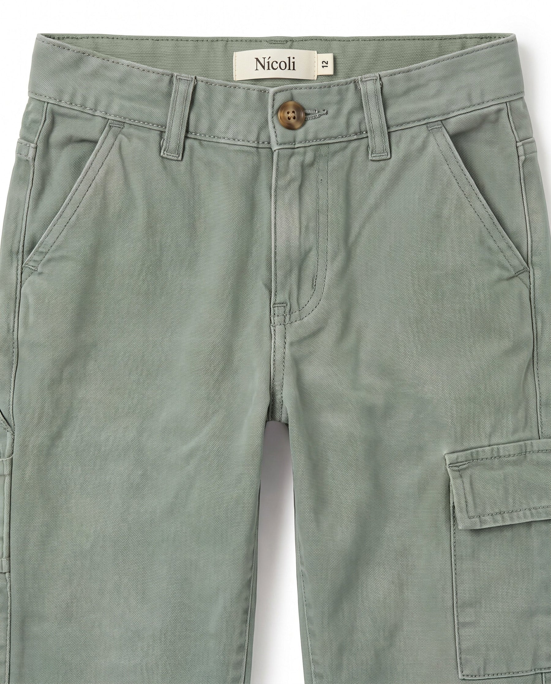 GREEN HUNTING CARGO PANTS
