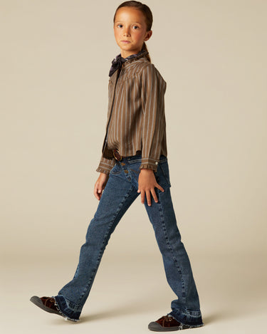 CAMISA RAYA MARRÓN