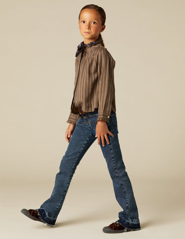 CAMISA RAYA MARRÓN