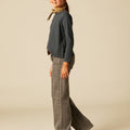 CHARCOAL LONG-SLEEVED T-SHIRT