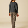 CHARCOAL LONG-SLEEVED T-SHIRT