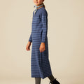 VESTIDO PUNTO RAYAS AZULES