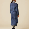VESTIDO PUNTO RAYAS AZULES