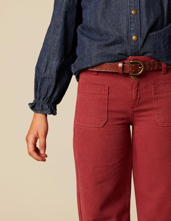 PANTALÓN BOLSILLO INDIAN RED
