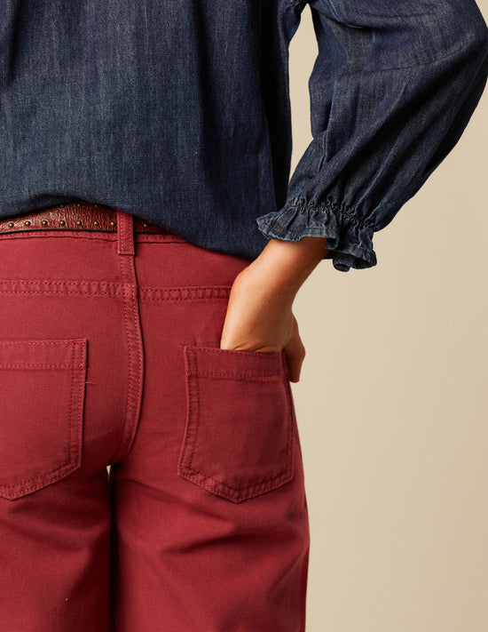 PANTALÓN BOLSILLO INDIAN RED
