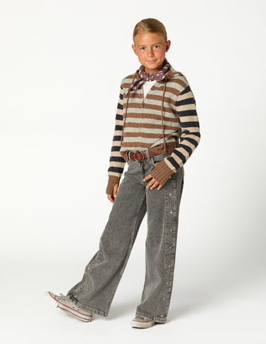 DENIM ESTRELLAS LATERALES GRIS