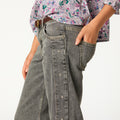 GREY SIDE STAR DENIM