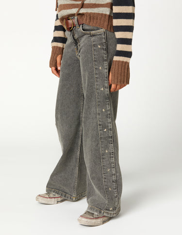DENIM ESTRELLAS LATERALES GRIS