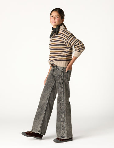 PANTALÓN DENIM ESTRELLAS ANTRACITA