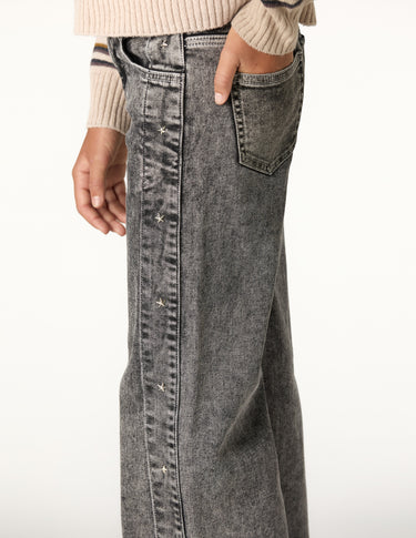 PANTALÓN DENIM ESTRELLAS ANTRACITA