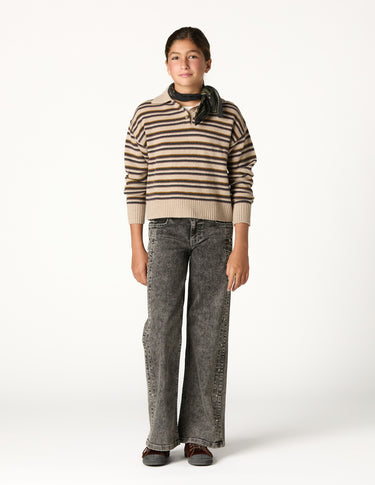 PANTALÓN DENIM ESTRELLAS ANTRACITA