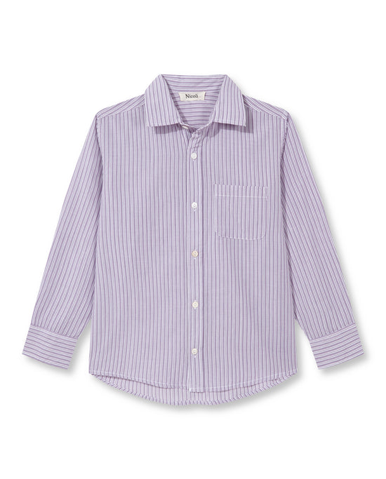 PURPLE STRIPED SHIRT