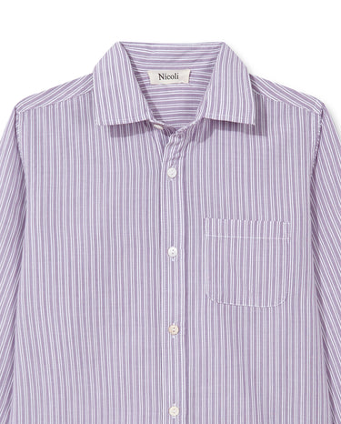 PURPLE STRIPED SHIRT