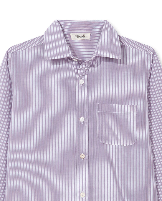 PURPLE STRIPED SHIRT