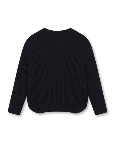 ANTHRACITE RIBBED JERSEY