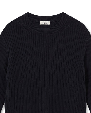 ANTHRACITE RIBBED JERSEY