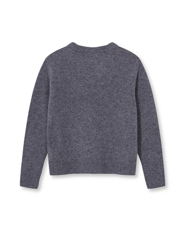JERSEY CUELLO PICO GRIS MEDIO