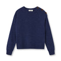 SPECKLED BLUE BUTTON-UP JERSEY