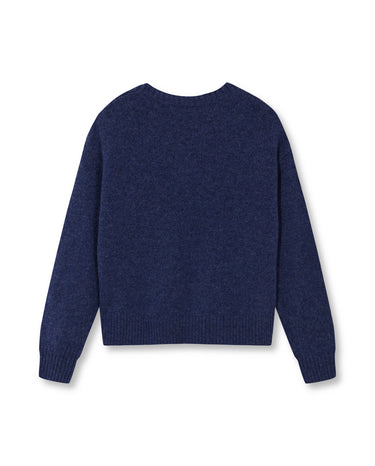 SPECKLED BLUE BUTTON-UP JERSEY