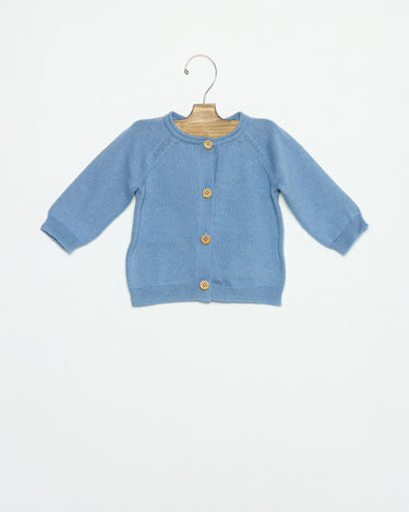 CHAQUETA BEBÉ BOTONES ANILINE BLUE