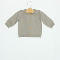 BABY JACKET BUTTONS IRON GREY