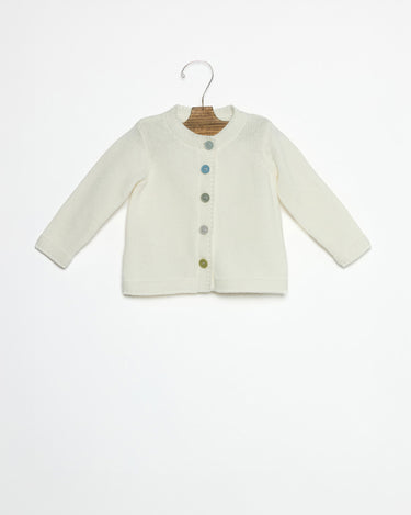 CHAQUETA CRUDO BOTONES COLOR