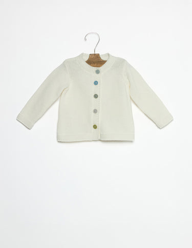 CHAQUETA CRUDO BOTONES COLOR