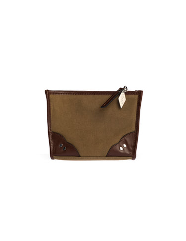 KHAKI PAINT CANVAS BAG