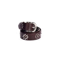 BURGUNDY STUDDED BELT