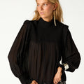 CAMISA FRUNCE NEGRA