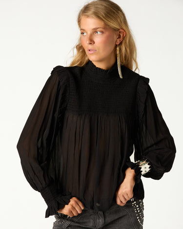 CAMISA FRUNCE NEGRA