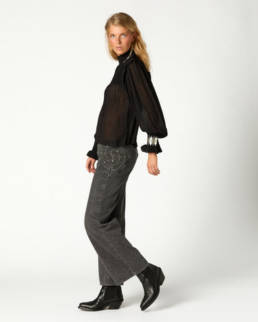 CAMISA FRUNCE NEGRA