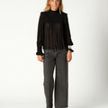 CAMISA FRUNCE NEGRA