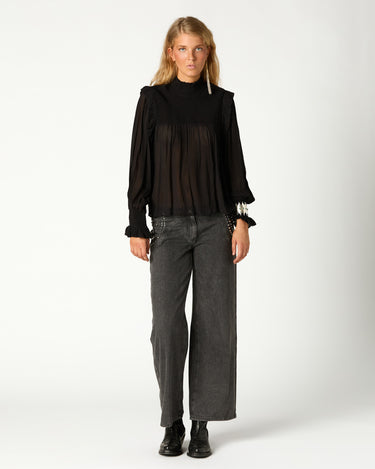 CAMISA FRUNCE NEGRA