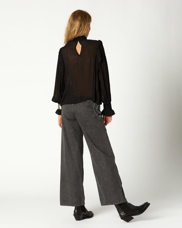 CAMISA FRUNCE NEGRA
