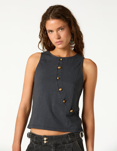 ANTHRACITE CUT-OUT T-SHIRT