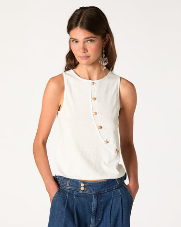 WHITE CUT OUT T-SHIRT