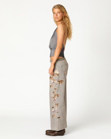 TOP HALTER CADENA NAVY