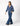 BLUE DENIM BUCKLE TROUSERS