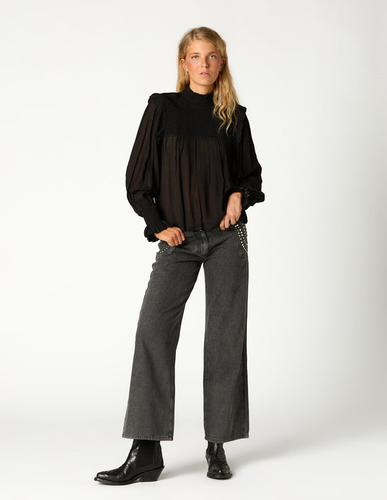 PANTALON PAISLEY DENIM ANTRACITA
